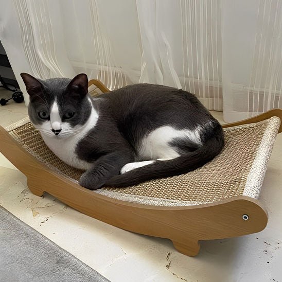 Griffoir chat avec surface en sisal résistant et coussin moelleux intégré