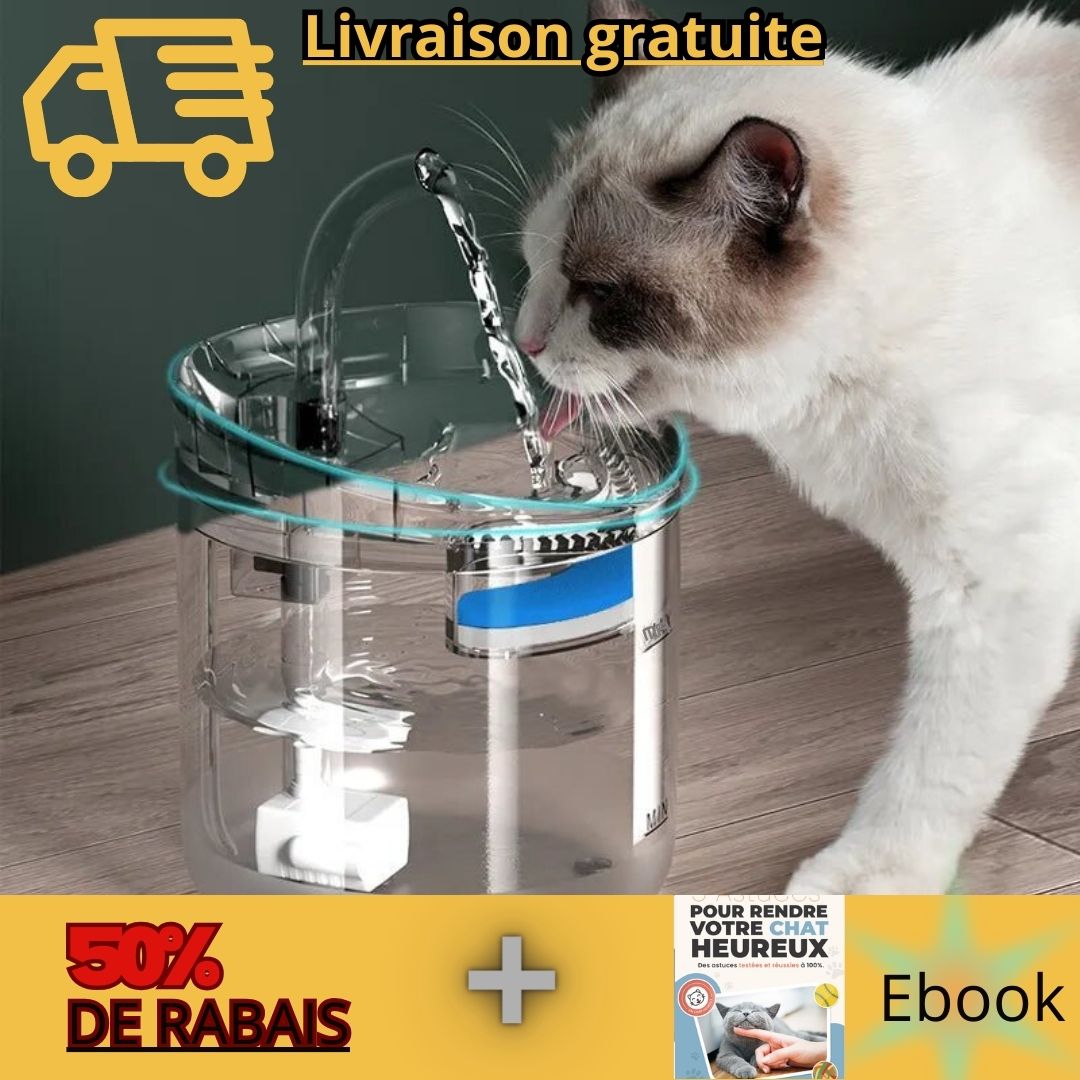 CLEARWATER ™ La fontaine pour chat - Boutique Minou