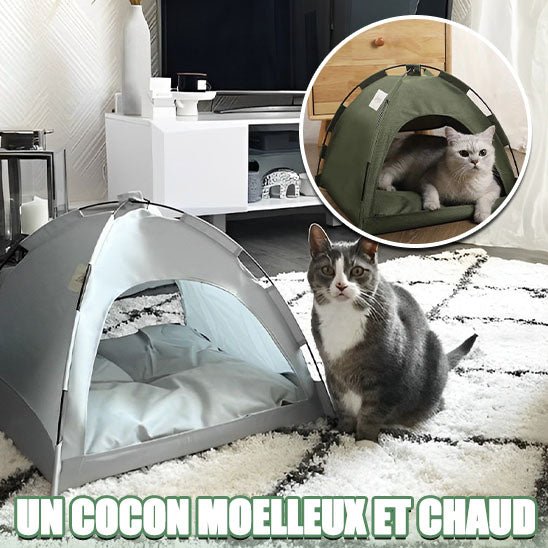 Niche pour chat en forme de tente - Boutique Minou