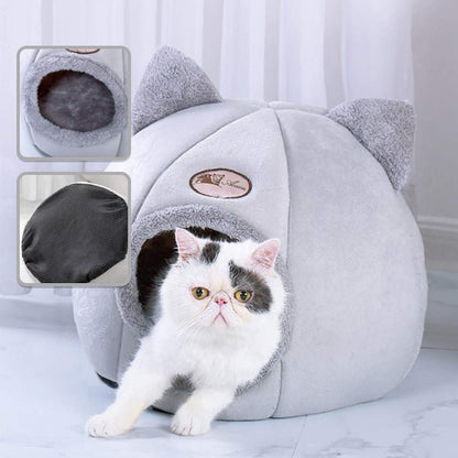 Niche pour Chat en Forme de Tête de Chat - Boutique Minou